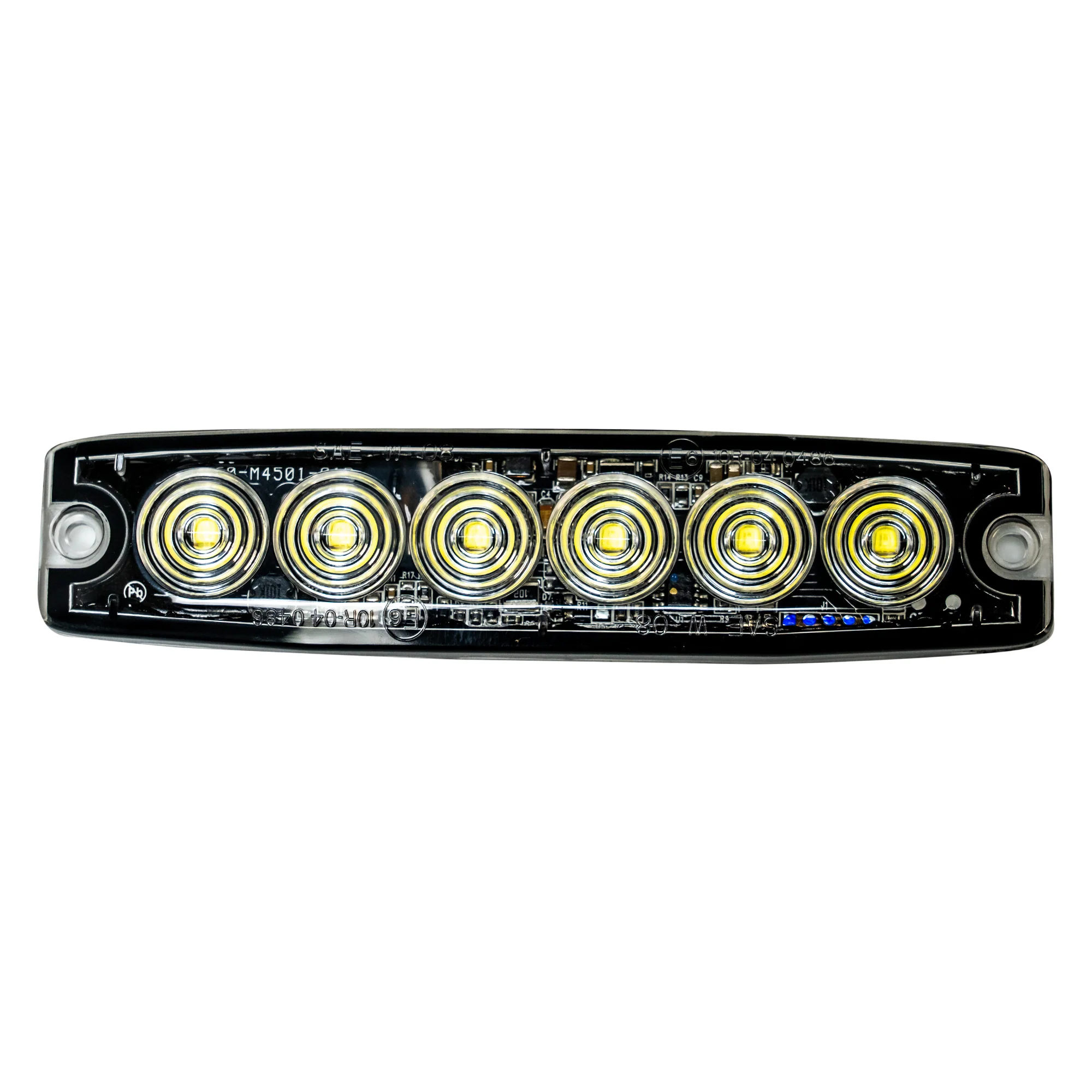 Universal 6-LED 23 Function 5.25" Ultra-Thin 0.25" Emergency Flashing Strobe Light - Multiple Colors - Image 3