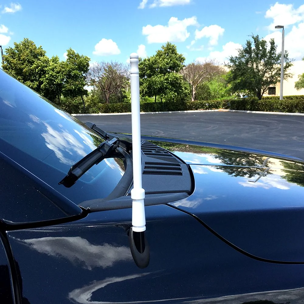 Aluminum 8" Antenna (Fits OEM Factory Threaded Antenna) Orange & Green - Image 4