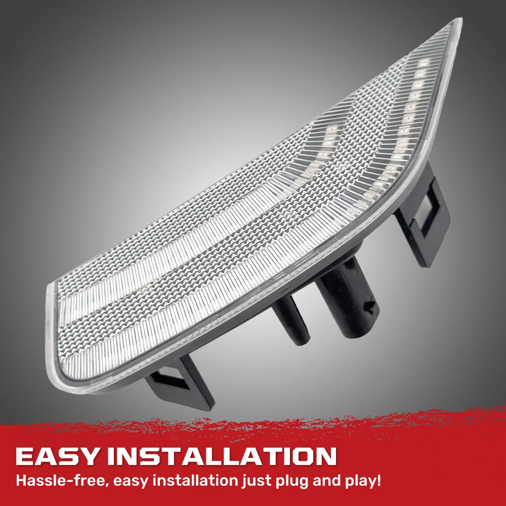 Cadillac 21-24 Escalade & GMC 21-24 Yukon/Yukon XL/Yukon Denali (5th Gen) & 21-24 Chevy Tahoe/Suburban (5th GEN) LED Front Fender Lens White or Amber LEDs - Smoked or Clear Lens - Image 22
