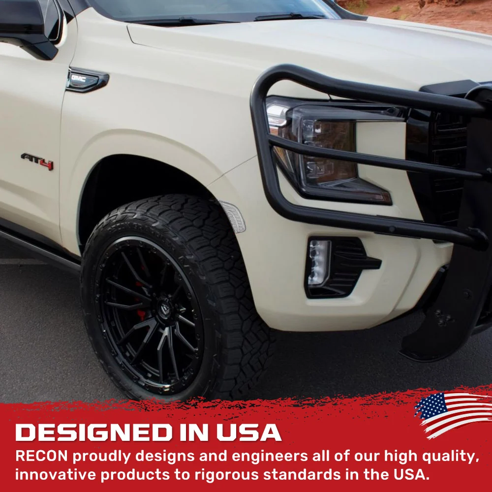 Cadillac 21-24 Escalade & GMC 21-24 Yukon/Yukon XL/Yukon Denali (5th Gen) & 21-24 Chevy Tahoe/Suburban (5th GEN) LED Front Fender Lens White or Amber LEDs - Smoked or Clear Lens - Image 26