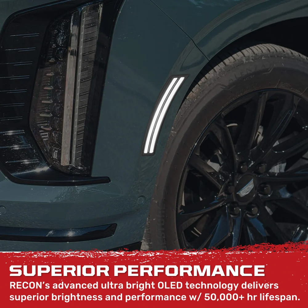 Cadillac 25-26 Escalade & GMC Yukon & Chevy Tahoe/Suburban OLED Front Fender Lens Ultra Bright LED Lights - Multiple Options - Image 31