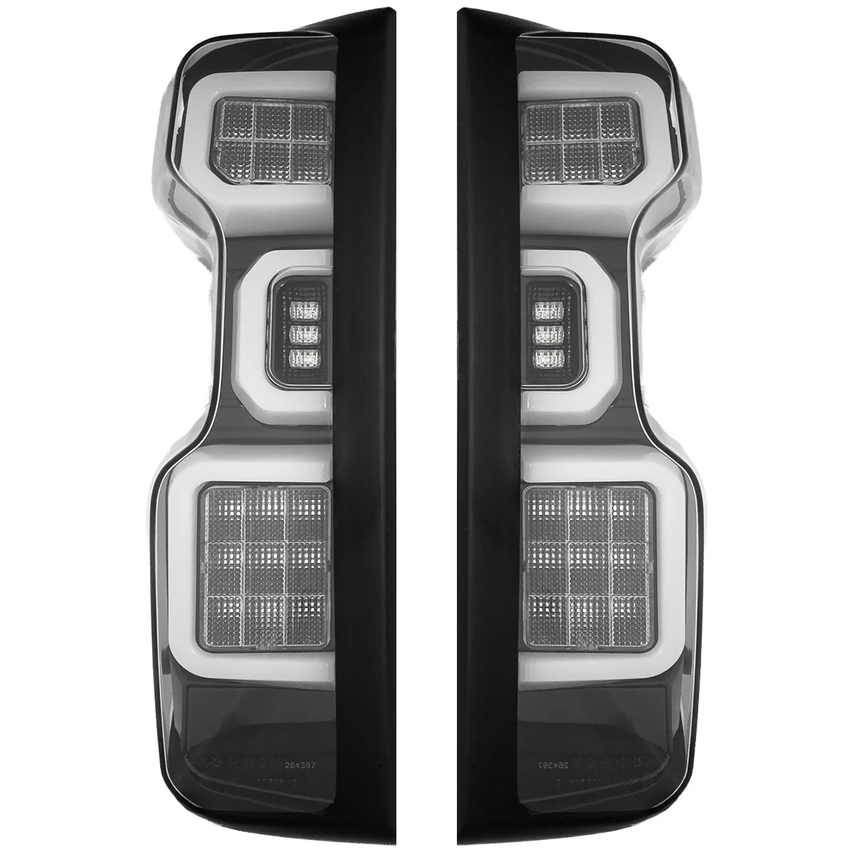 Chevy 20-23 Silverado 2500/3500 Ultra Bright OLED Tail Lights Custom Painted Onyx Black WA8555 (Replaces Factory/OEM Halogen Tail Lights Only) - Custom - Image 6