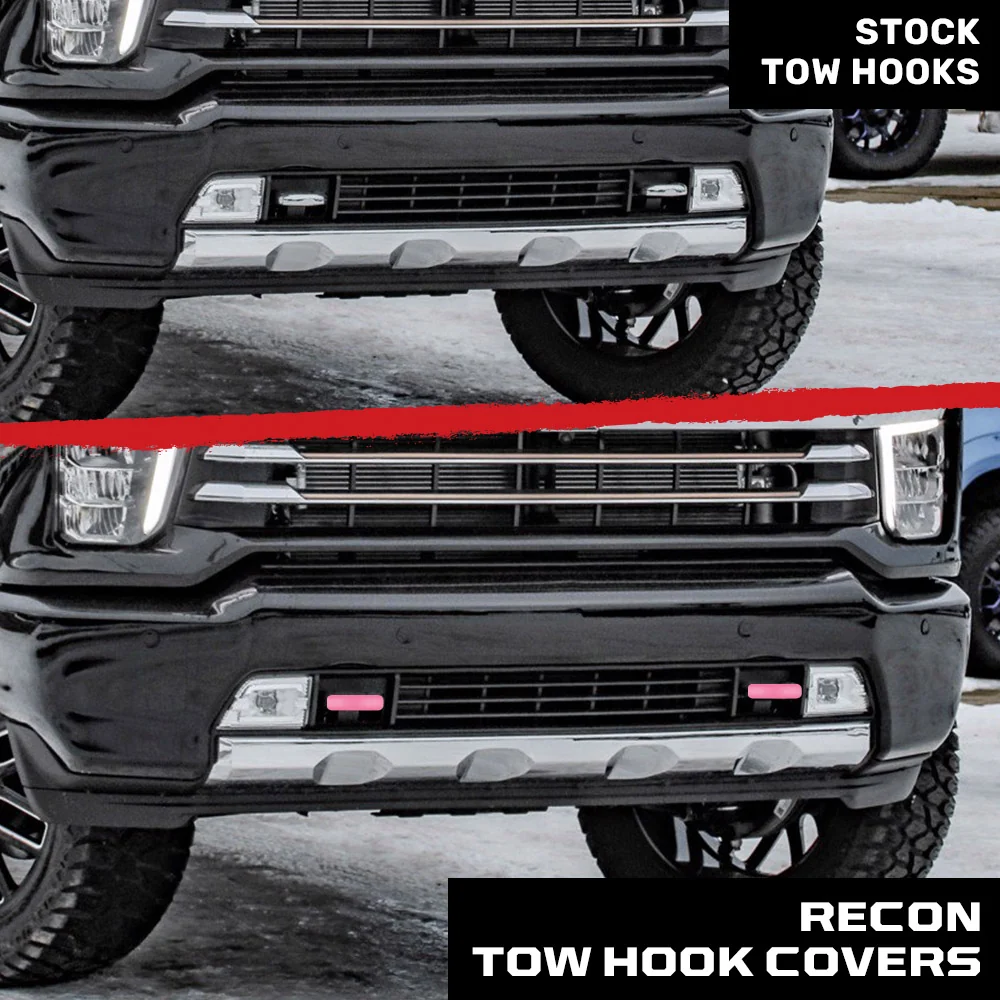 Chevy 20-25 Silverado 2500/3500 Tow Hook Covers 2-Piece Set of Silicone Covers Standard & LED Options - Multiple Colors - Image 106