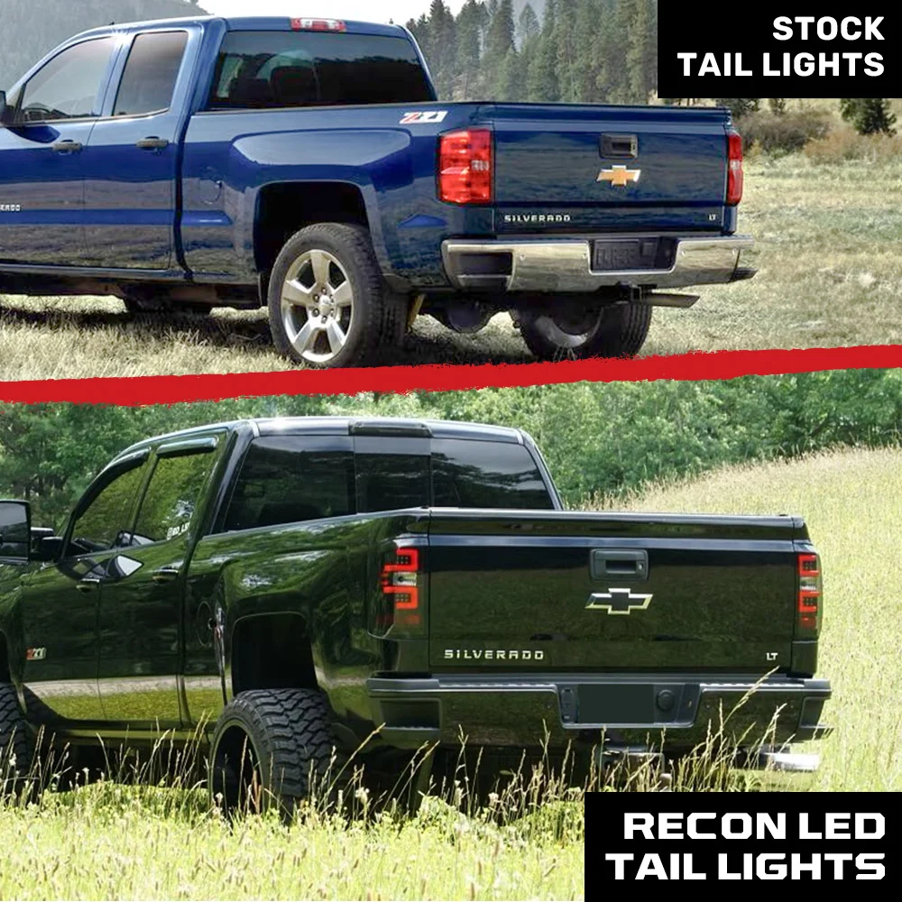 Chevy Silverado 1500 16-18 (Replaces Factory/OEM LED Tail Lights Only) OLED Tail Lights in Multiple Lens - Image 15