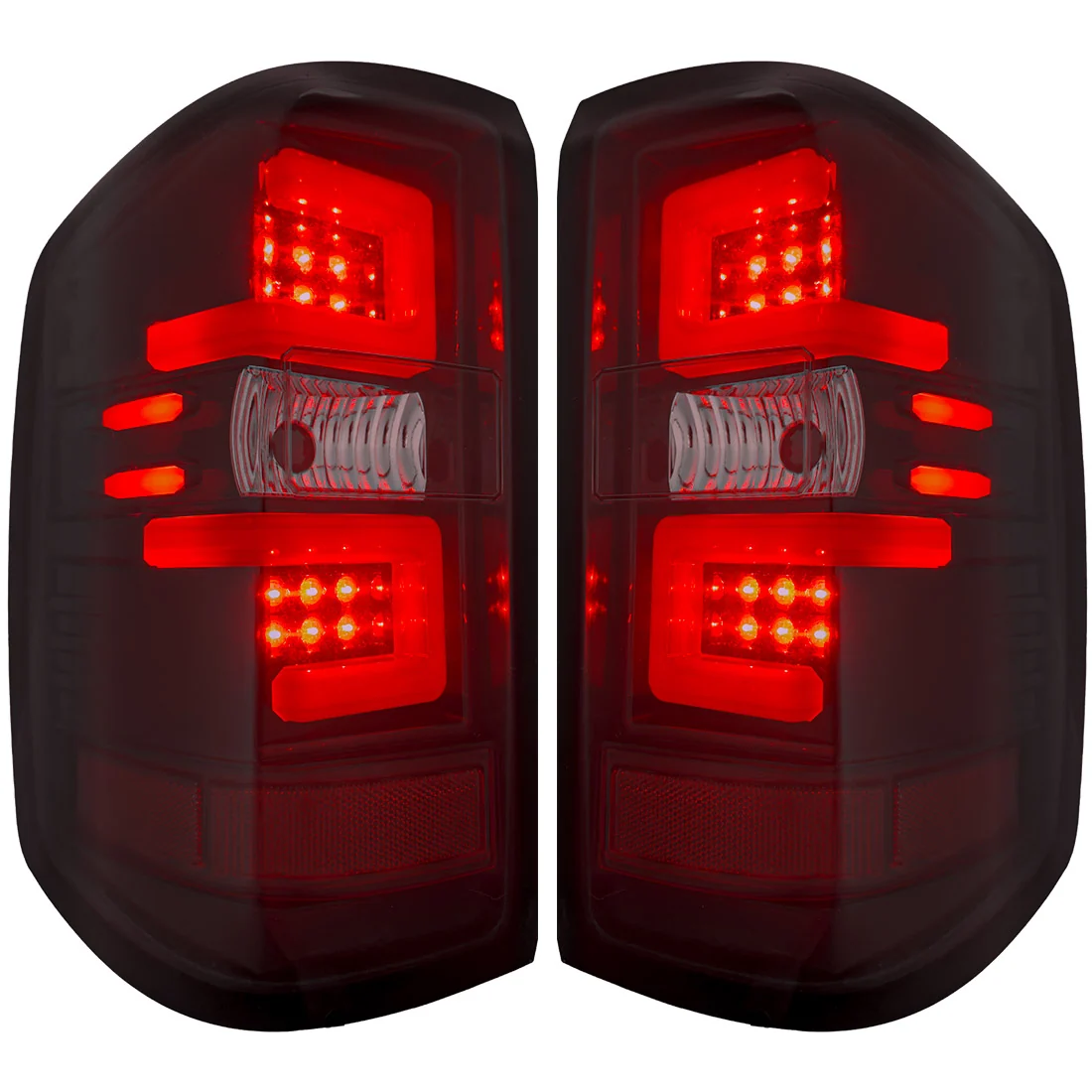 Chevy Silverado 1500 16-18 (Replaces Factory/OEM LED Tail Lights Only) OLED Tail Lights in Multiple Lens - Image 23