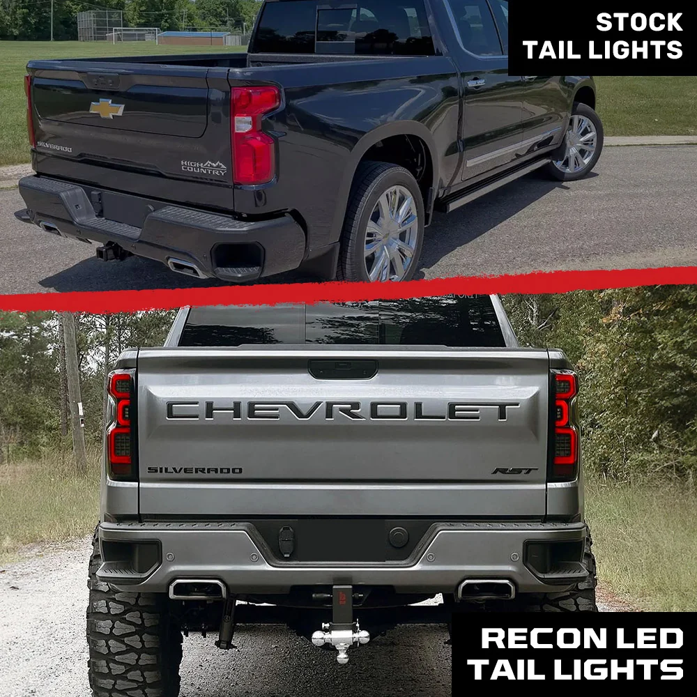 Chevy Silverado 1500 19-25 Ultra Bright OLED Tail Lights (Replaces Factory/OEM Halogen Tail Lights Only) - Multiple Lens - Image 24