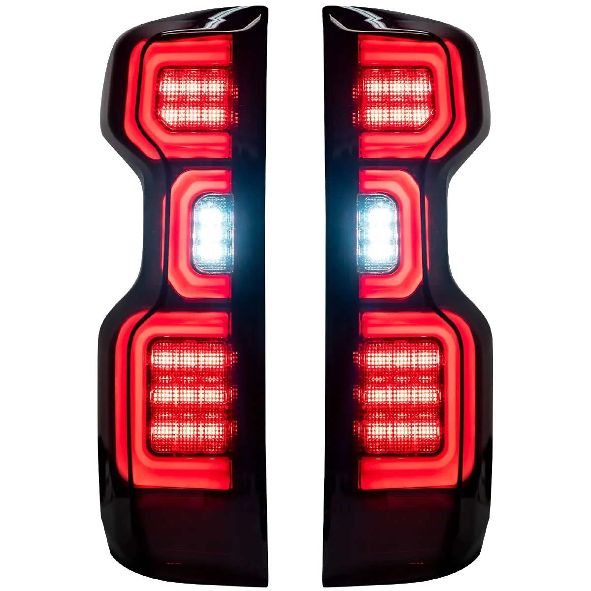 Chevy Silverado 2500/3500 20-23 Ultra Bright OLED Tail Lights (Replaces Factory/OEM Halogen Tail Lights Only) - Multiple Lens - Image 2