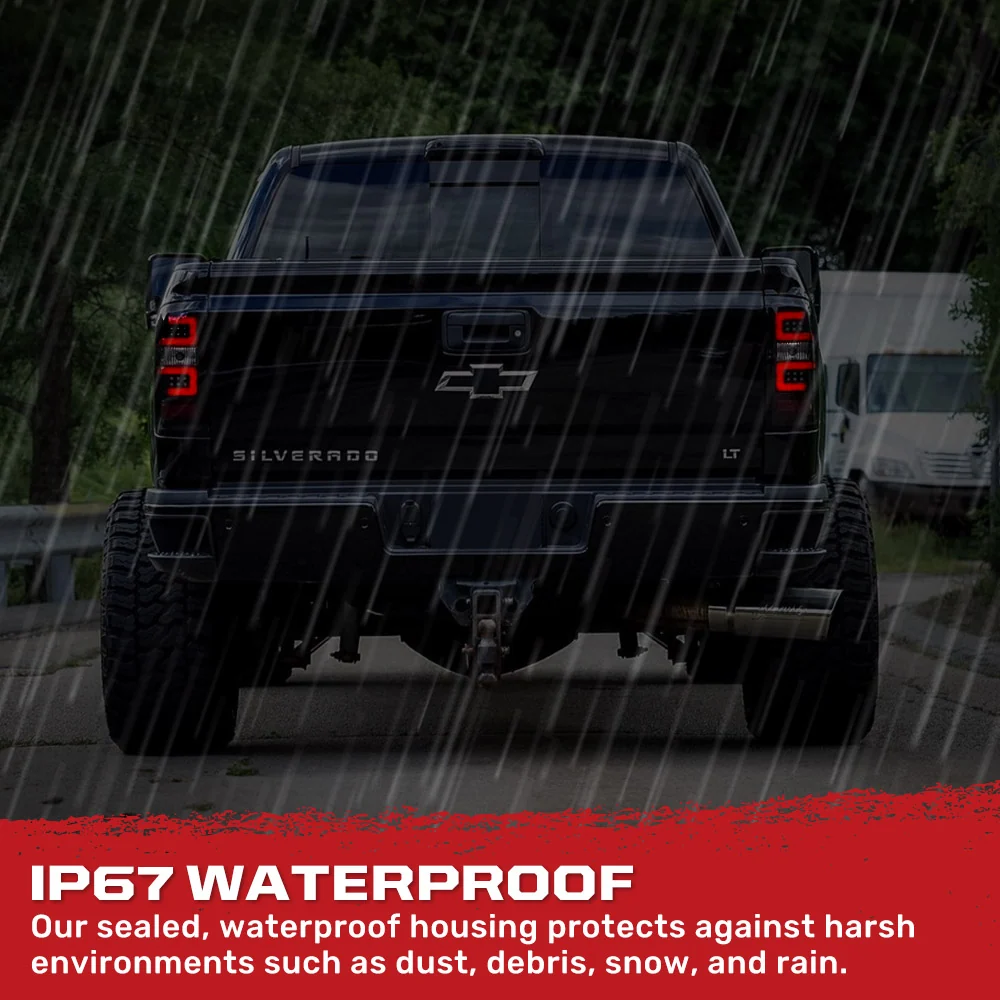 Chevy Silverado / GMC Sierra 15-19 Dually (Replaces OEM Halogen Only) Tail Lights OLED in Multiple Lens - Image 13
