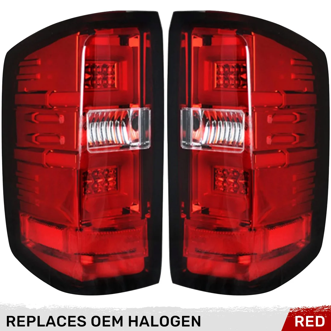 Chevy Silverado / GMC Sierra 15-19 Dually (Replaces OEM Halogen Only) Tail Lights OLED in Multiple Lens - Image 31
