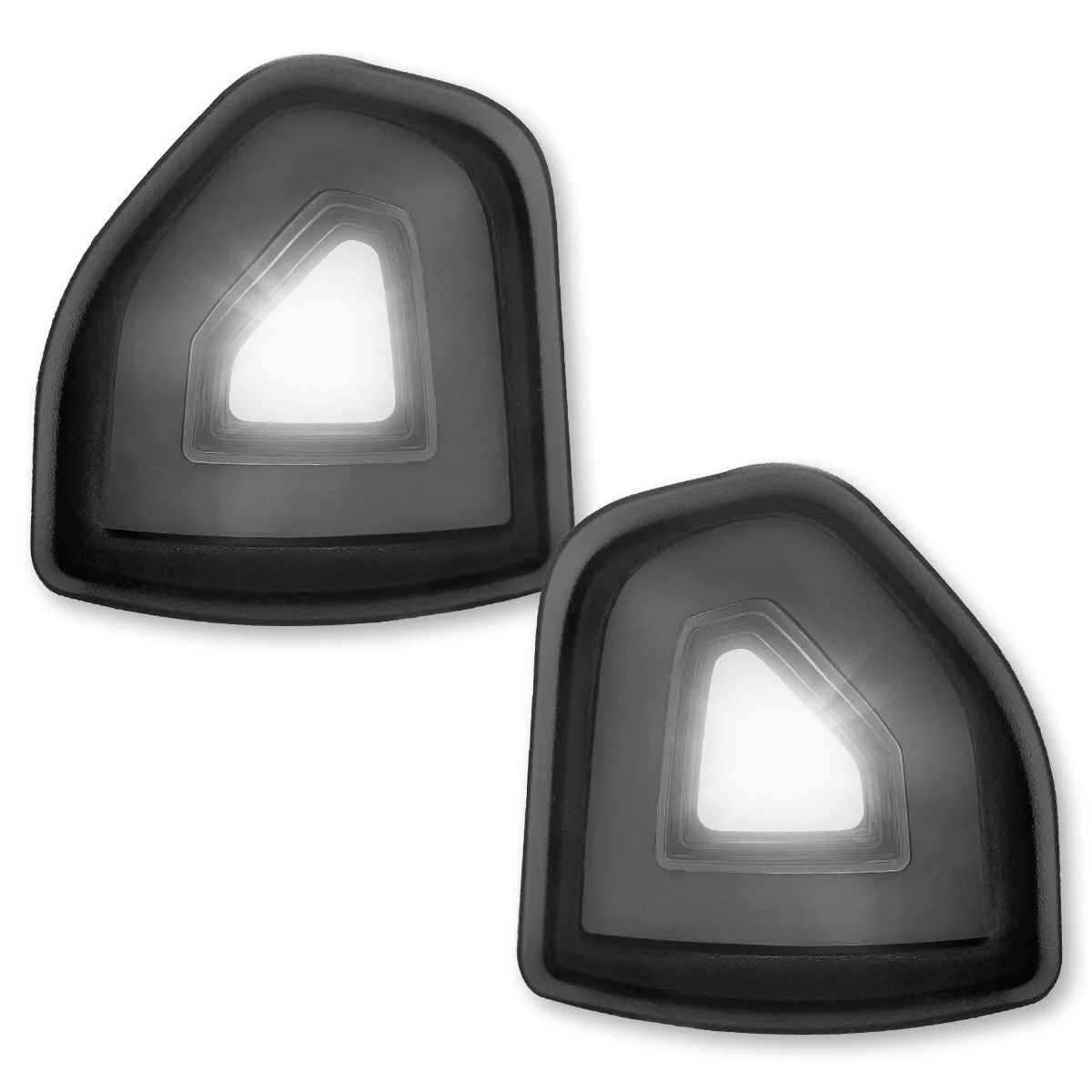 Dodge 19-22 RAM 2500/3500 Corner Side Tow Mirror Turn Signal & Running Light (2-Piece Set) with Amber LED Turn Signals & White LED Running Lights - Smoked Lens - Image 10
