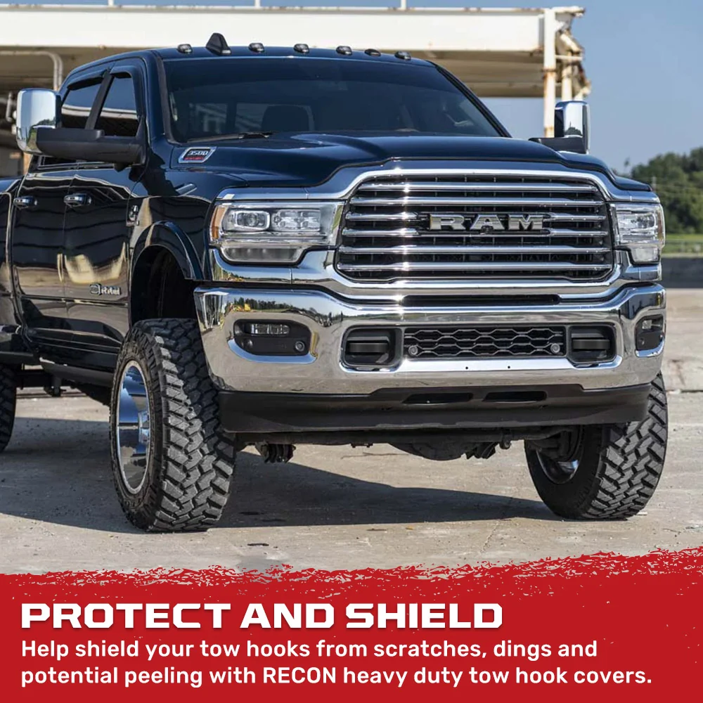 Dodge 21-26 RAM 2500/3500 Tow Hook Covers 2-Piece Set of Silicone Covers Standard & LED Options - Multiple Colors - Image 41
