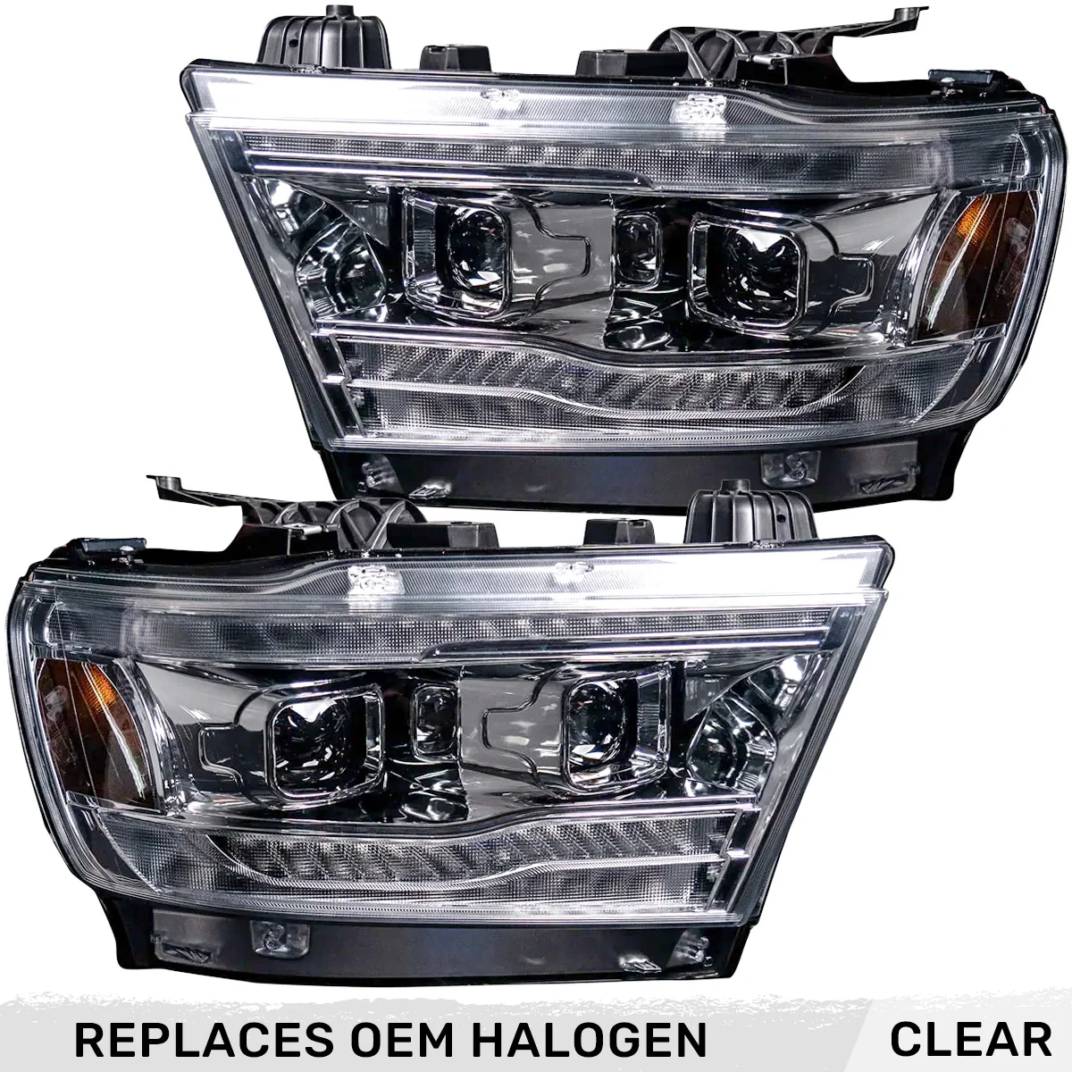 Dodge RAM 1500 19-23 5th Gen LED Projector Headlights OLED DRL Scanning Switchback LED Signals (Replaces Factory/OEM Halogen Only) - Multiple Styles - Image 20
