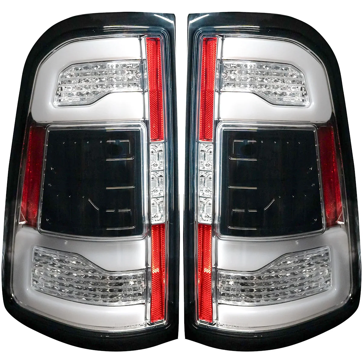 Dodge RAM 1500 19-23 Ultra Bright OLED Tail Lights w/ Scanning Red Turn Signals (Replaces OEM LED with BLIS) - Multiple Lens - Image 24