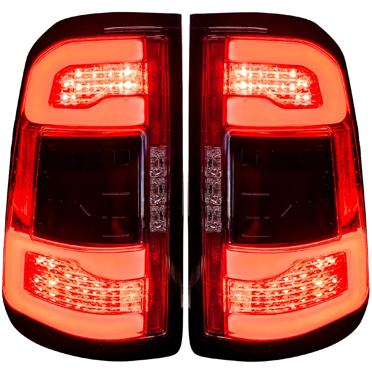 Dodge RAM 1500 19-23 Ultra Bright OLED Tail Lights w/ Scanning Red Turn Signals (Replaces OEM LED with BLIS) - Multiple Lens - Image 25