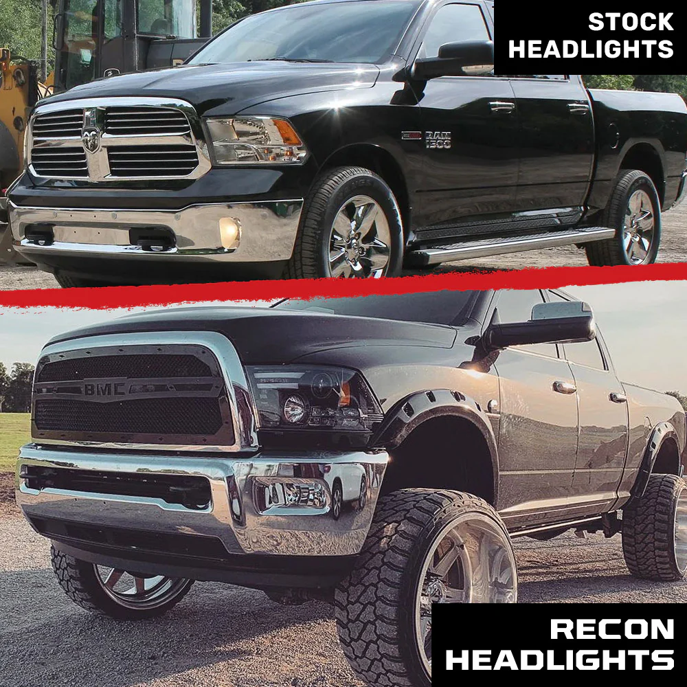 Dodge RAM 1500 14-24 Classic Body Projector Headlights OLED DRL & LED Signals - Multiple Styles - Image 18