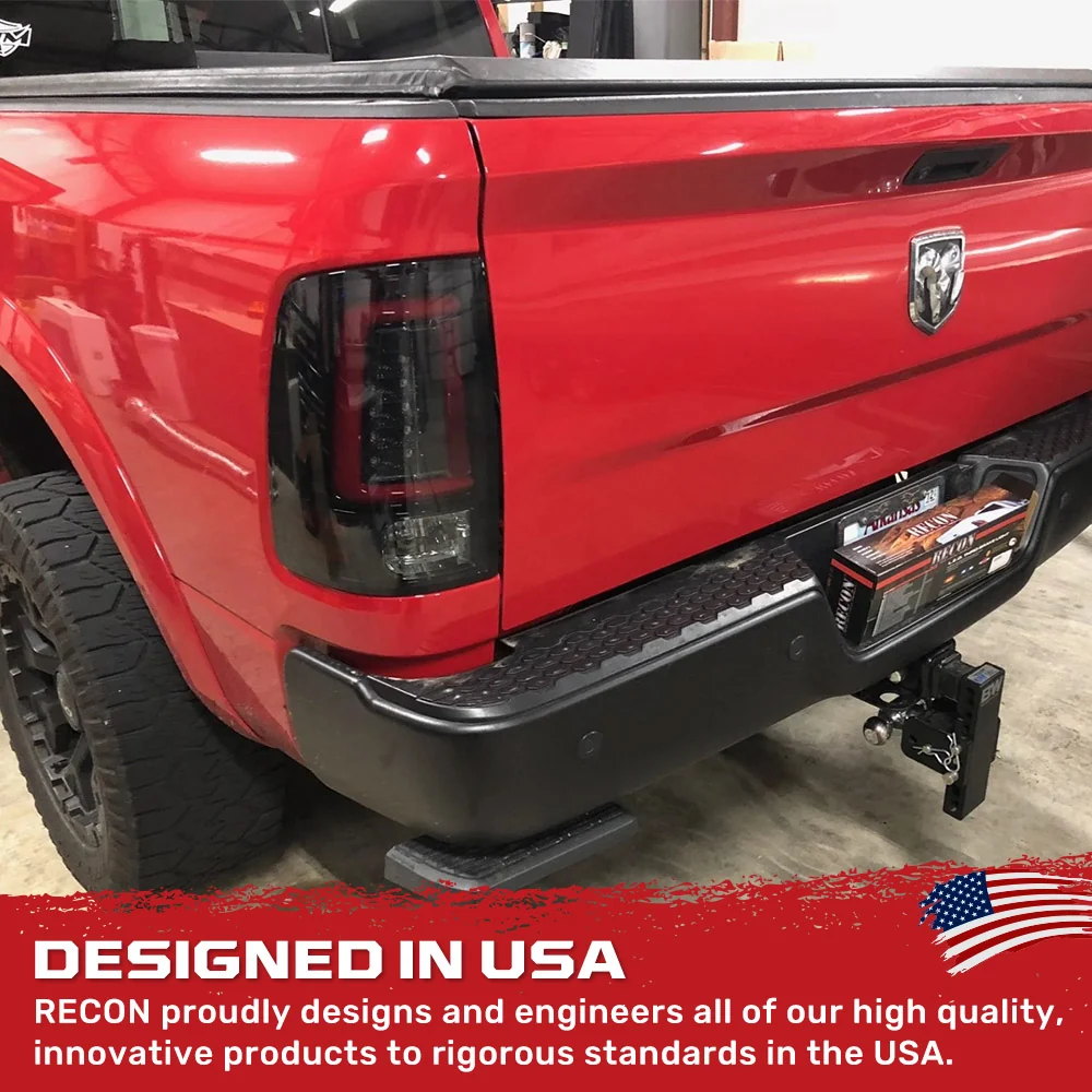Dodge RAM 2500/3500 10-18 Ultra Bright OLED Tail Lights w/ Scanning Turn Signals (Replaces Factory Halogen Tail Lights) - Smoked Lens - Image 7
