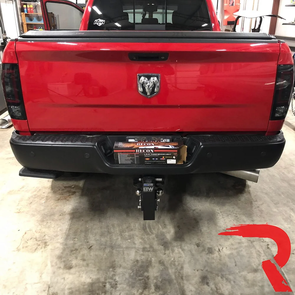 Dodge RAM 2500/3500 2014-2018 (Replaces OEM LED ONLY) OLED Tail Lights Scanning OLED Turn Signals in Smoked - Image 9