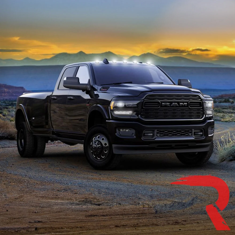 Dodge RAM HD 2500/3500 19-25 5 Piece Cab Roof Light Set 2-Way Front & Rear Facing Ultra High-Power LEDs Multiple Lens & Colors - Image 12