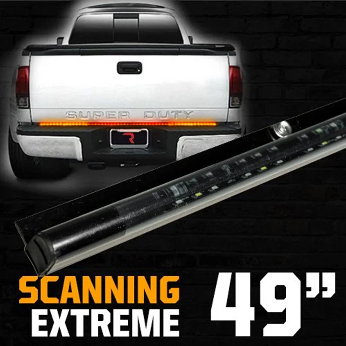 “Extreme” Tailgate Light Bar LED Scanning Amber Turn Signals, Brake & Reverse Lights - Multiple Sizes - Image 6
