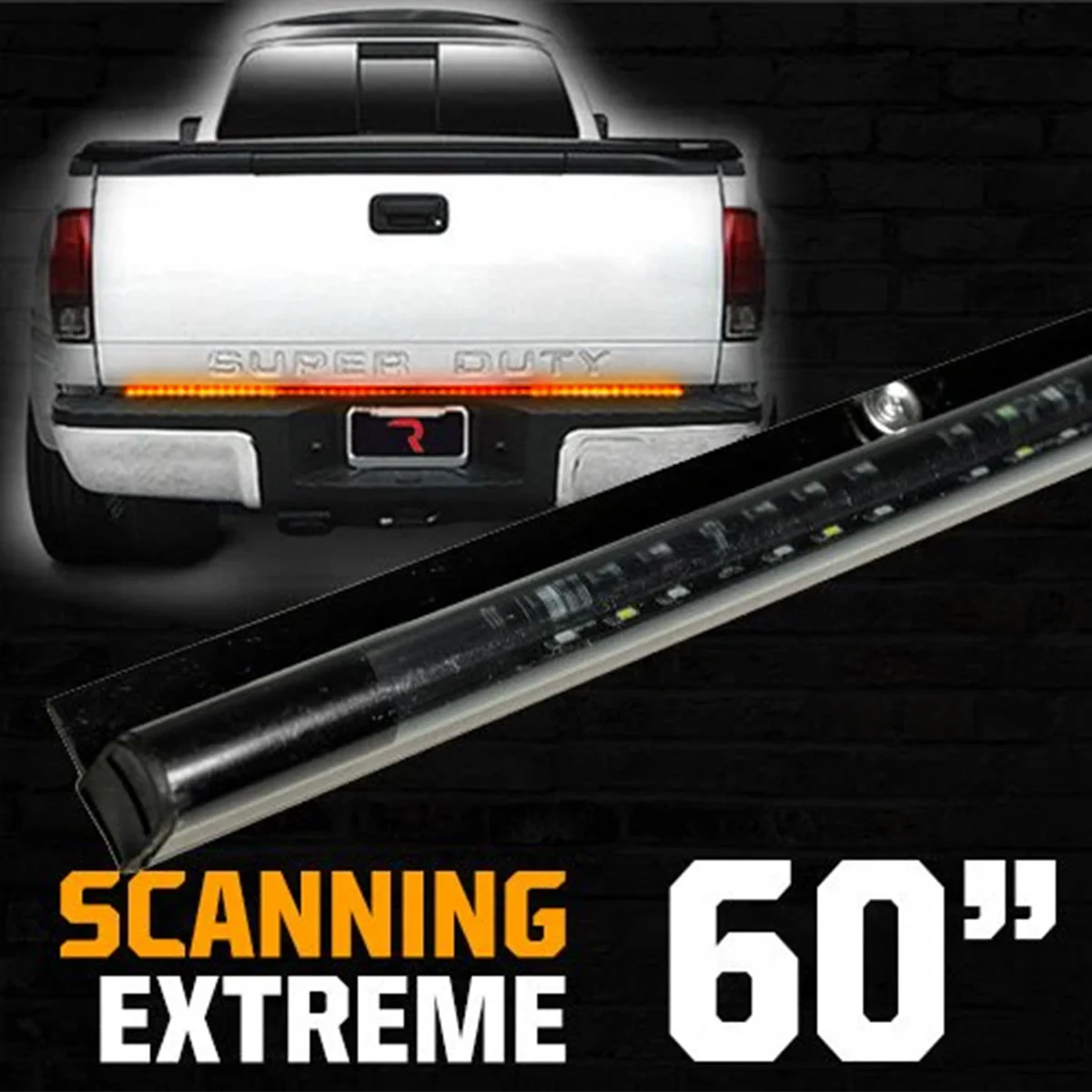 “Extreme” Tailgate Light Bar LED Scanning Amber Turn Signals, Brake & Reverse Lights - Multiple Sizes - Image 7