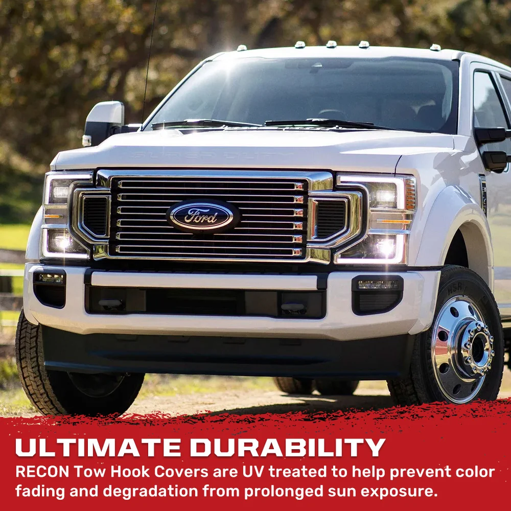 Ford 17-23 Super Duty Tow Hook Covers 2-Piece Set of Silicone Covers Standard & LED Options - Multiple Colors - Image 15