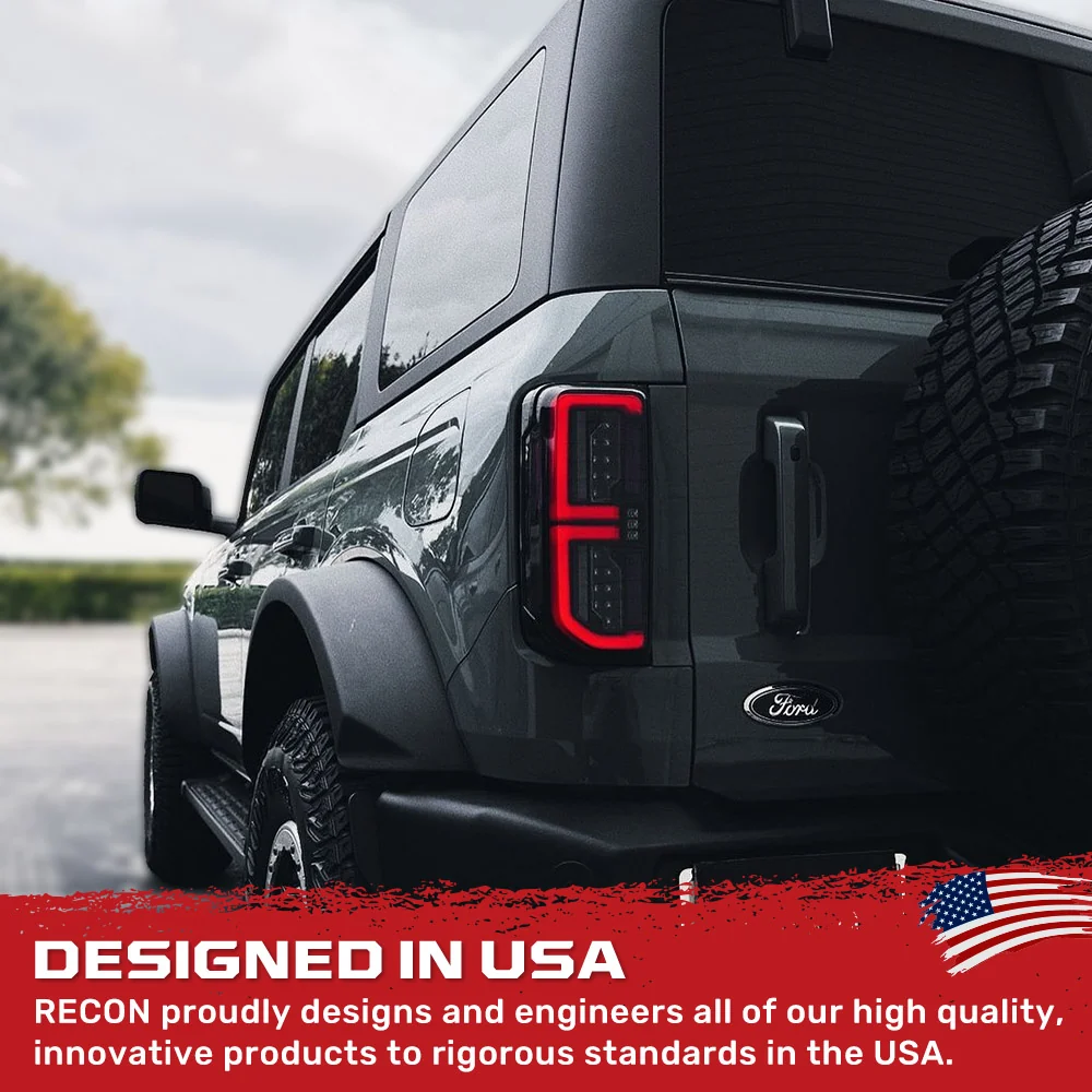 Ford 21-25 Bronco Tail Lights High-Powered OLED Bar Style Running & LED Brake Lights, Includes OLED Startup Sequence - Multiple Options - Image 21