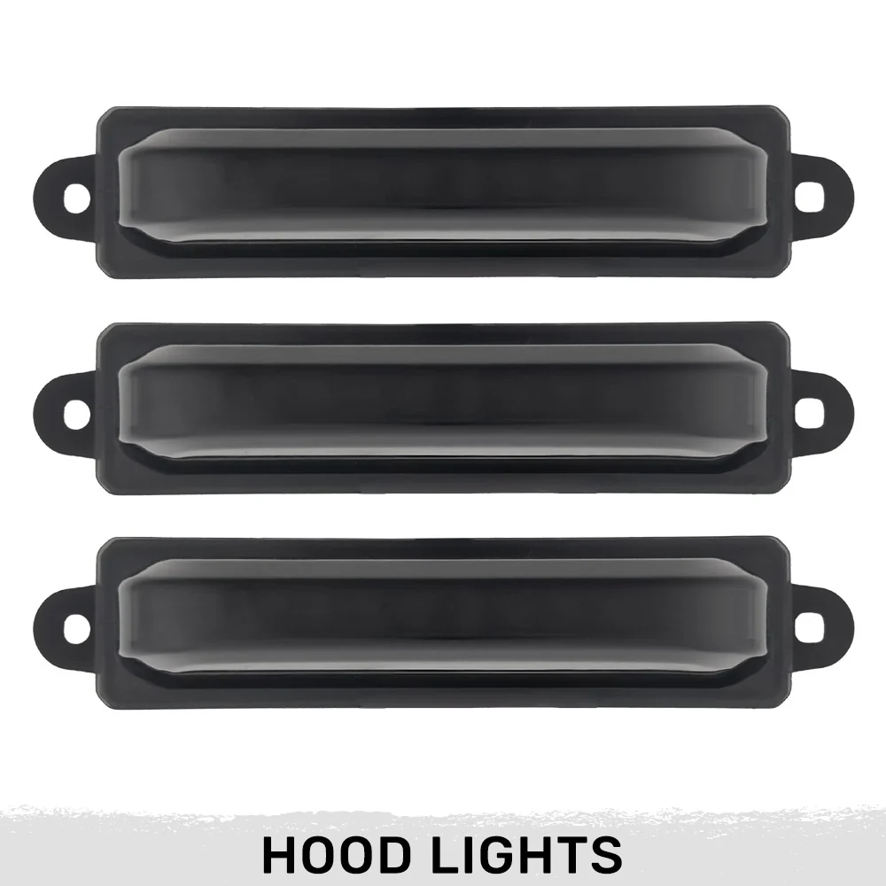 Ford 21-22 Raptor 7-Pc Fender & Hood Light Kit Smoked Lens White or Amber LED Running Lights w/ Startup Light Sequence - Image 14
