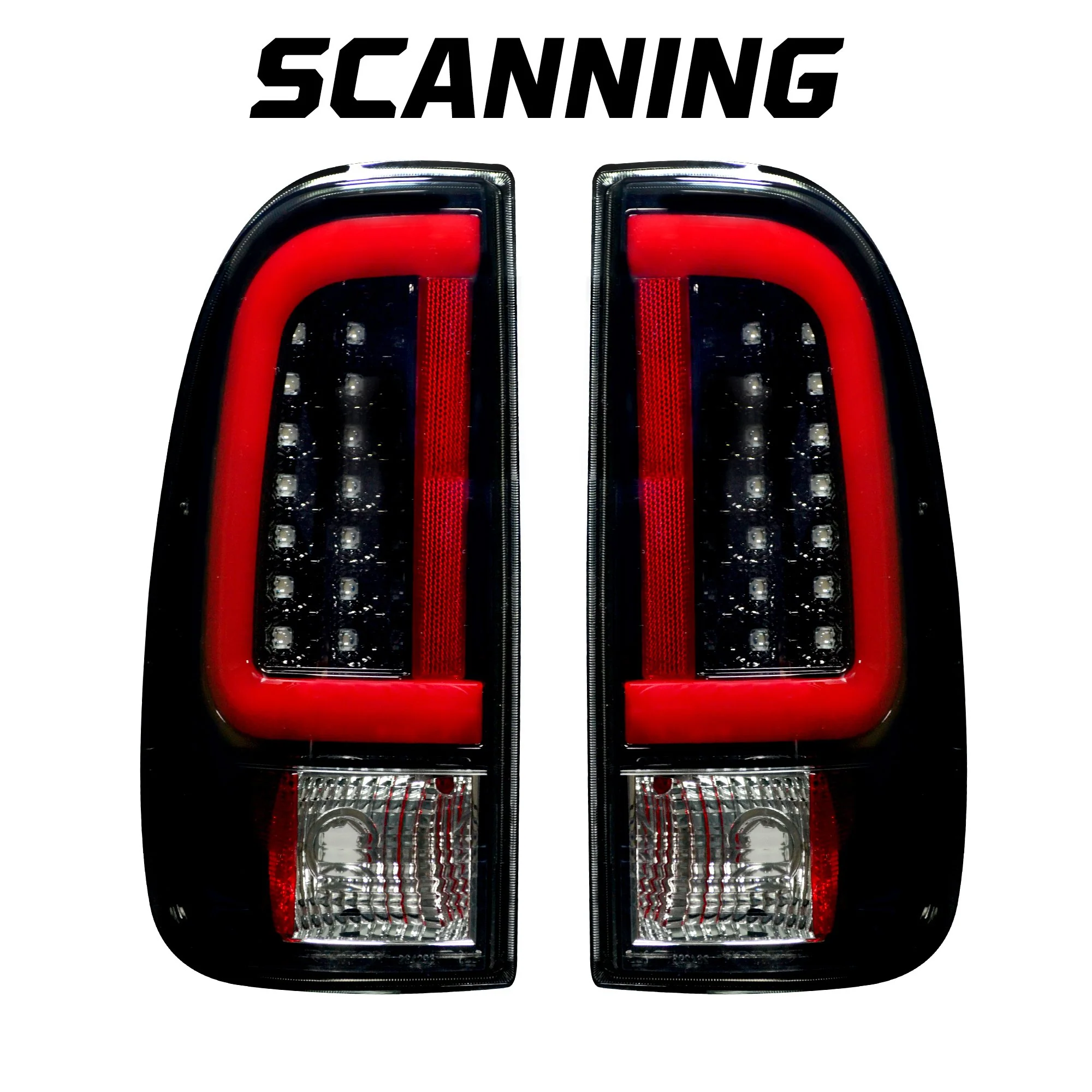Ford Super Duty 99-07 F250HD/F-250/F-350/F-450/F-550 OLED Tail Lights Scanning Turn Signals - Smoked Lens - Image 11