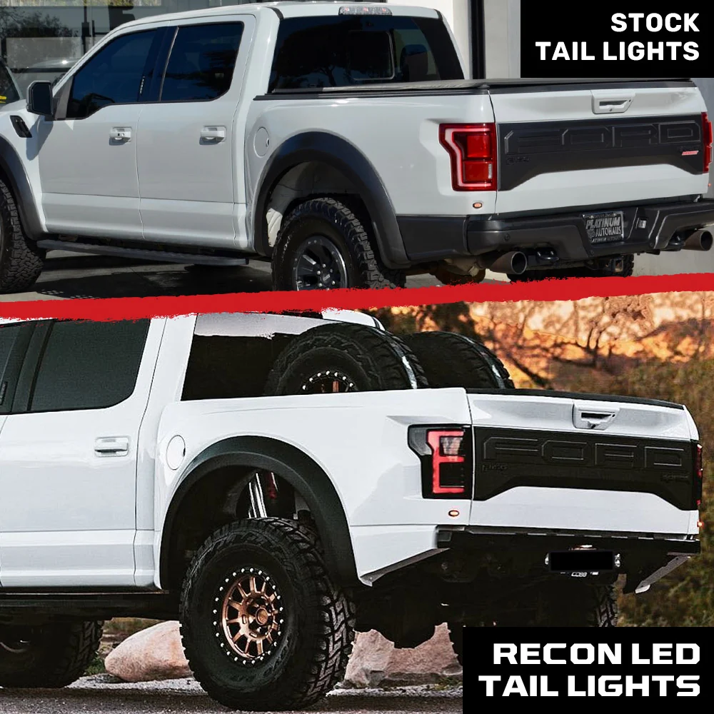 Ford F-150 SVT Raptor 17-20 Ultra Bright OLED Tail Lights (Replaces Factory/OEM LED with BLIS) - Multiple Lens - Image 25