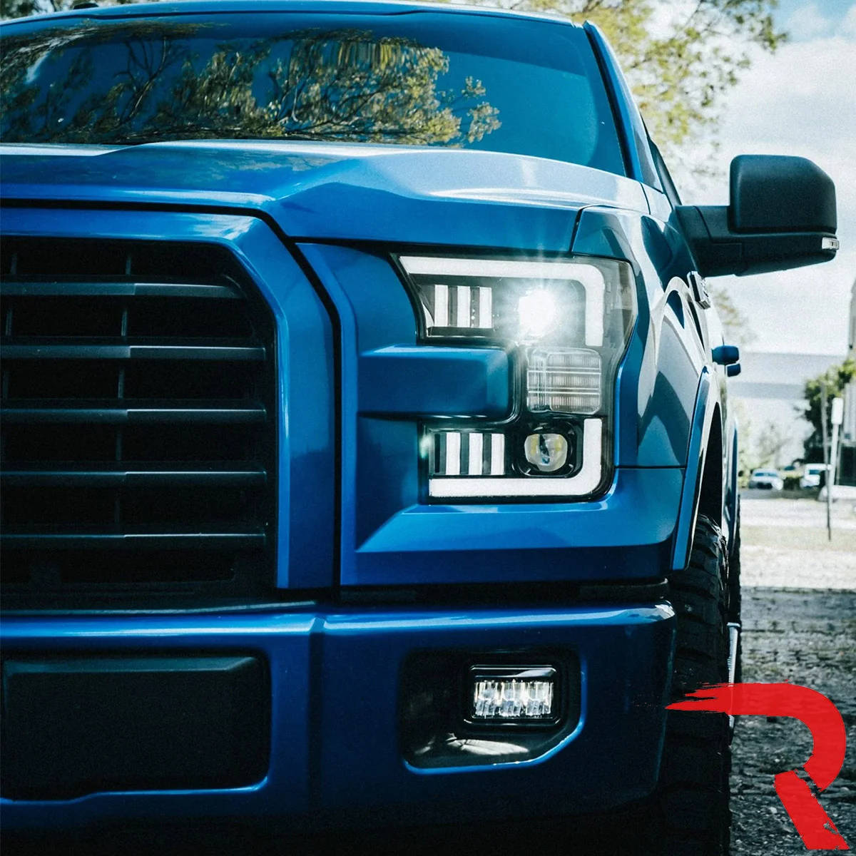 Ford F150 15-17 LED Projector Headlights w/ Ultra High Power Smooth White OLED DRL w/ Scanning Amber Turn Signals (Replaces OEM LED Headlights) - Multiple Styles - Image 23