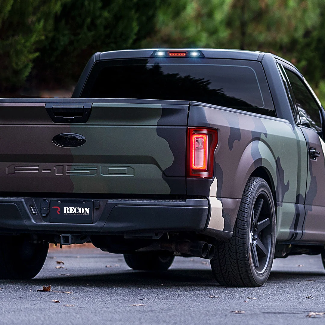 Ford F150 15-25 Ultra High Power Red LED 3rd Brake Light Kit w/ CREE XML White LED Cargo Lights (ATTN: DOES NOT FIT Models with Cargo Bed Camera in OEM 3rd Brake Light) - Smoked Lens - Image 10
