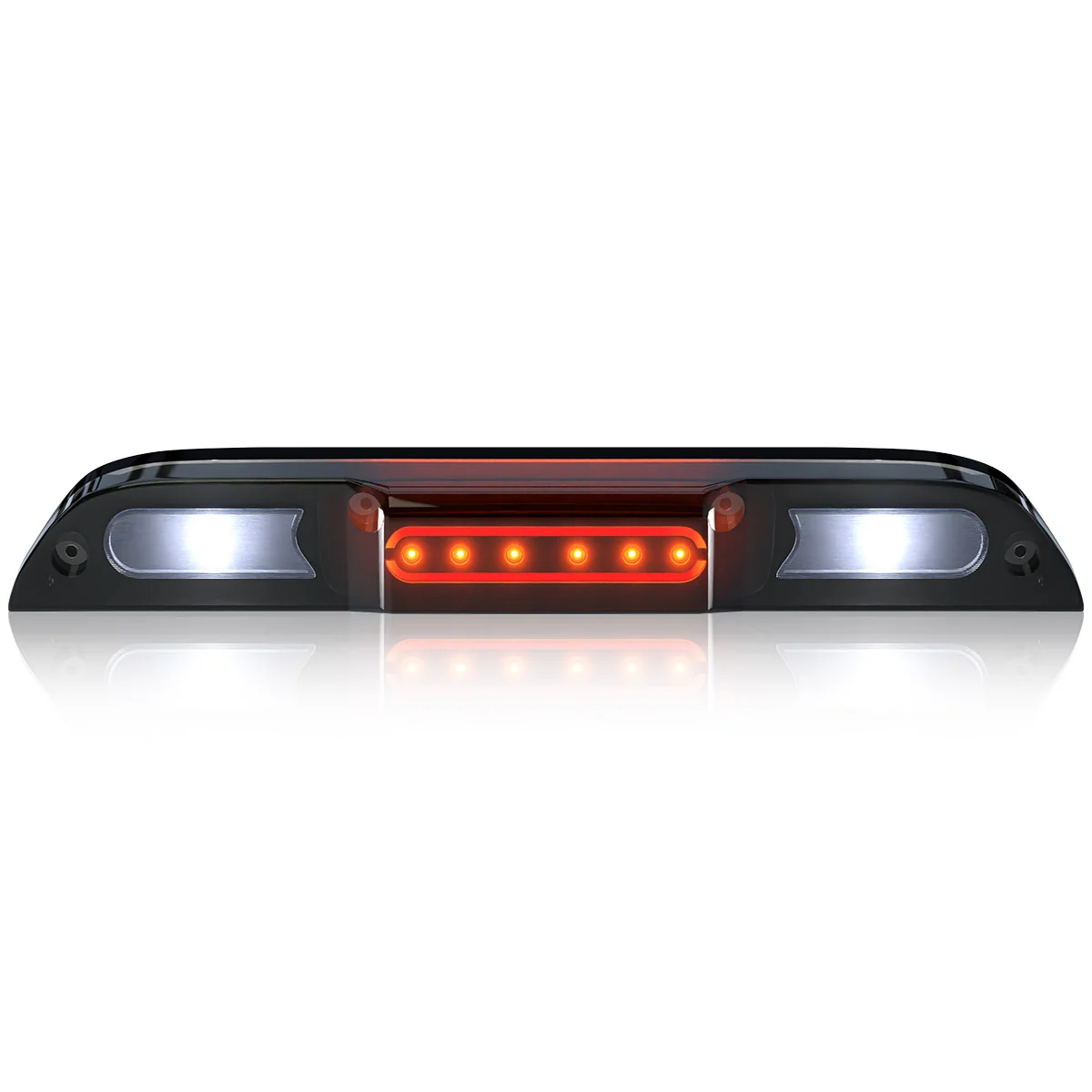 Ford F150 15-25 Ultra High Power Red LED 3rd Brake Light Kit w/ CREE XML White LED Cargo Lights (ATTN: DOES NOT FIT Models with Cargo Bed Camera in OEM 3rd Brake Light) - Smoked Lens - Image 2