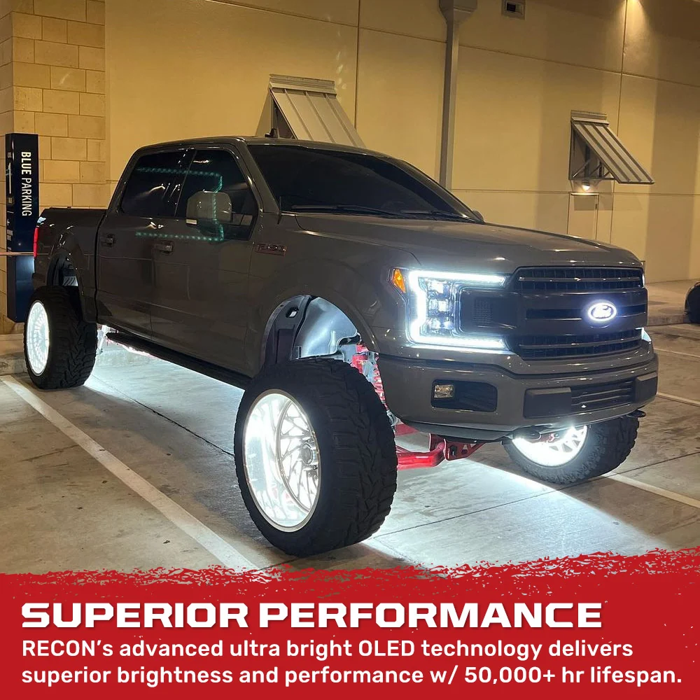 Ford F150 18-20 LED Projector Headlights OLED DRL Scanning LED Turn Signals (Replaces Factory Halogen Headlights) - Multiple Styles - Image 15
