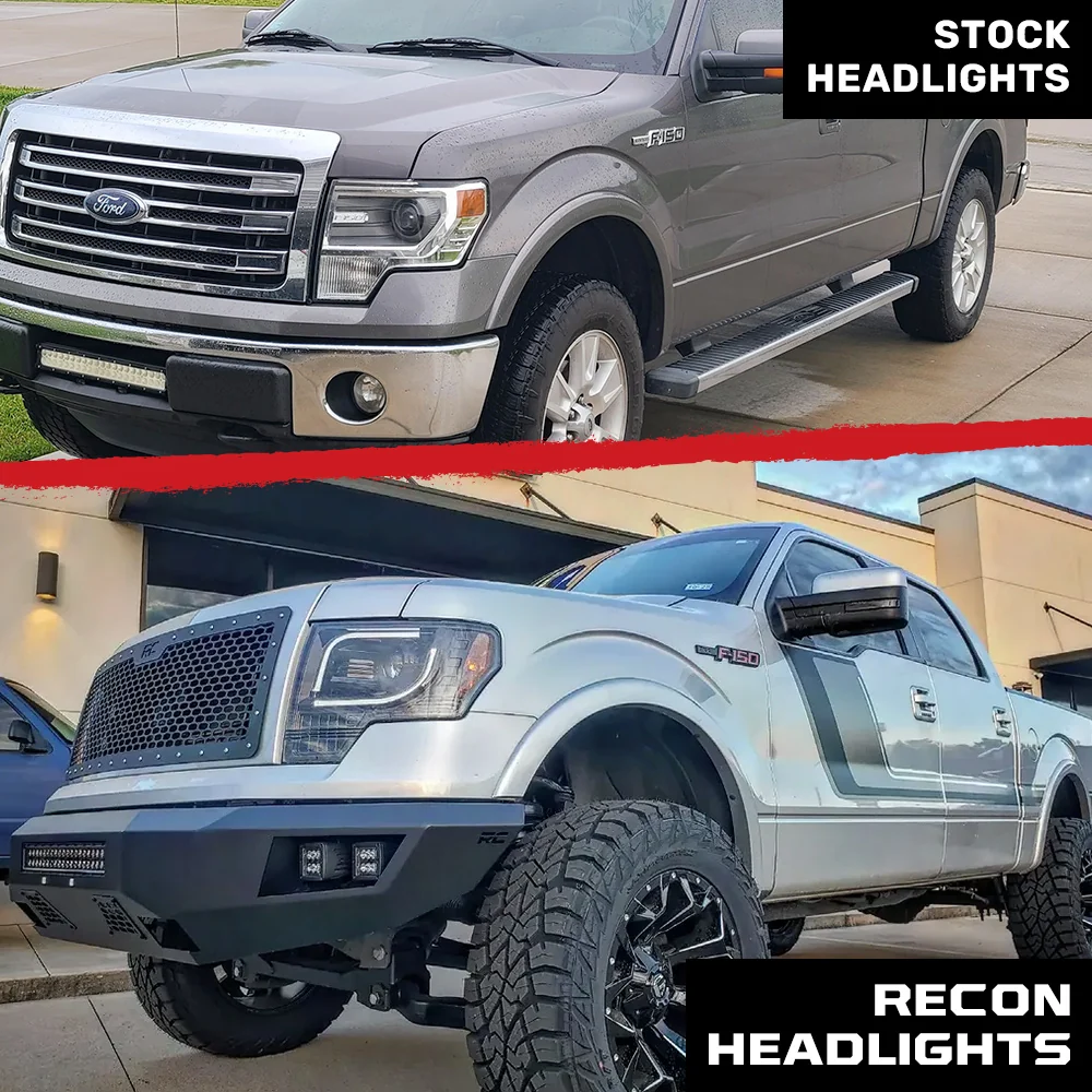 Ford F150 & Raptor 13-14 Projector Headlights Ultra High Power White LED DRL w/ Amber Turn Signals - Multiple Styles - Image 20