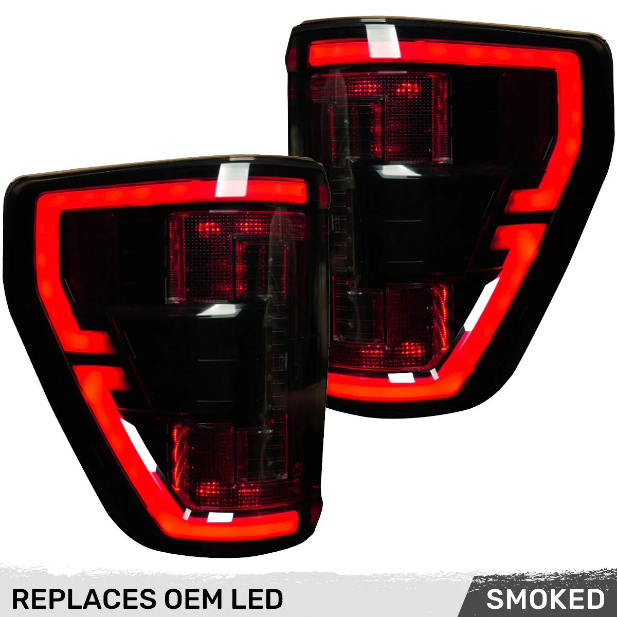 Ford F150 & Raptor 21-23 Ultra Bright OLED Tail Lights w/ Startup Light Sequence  (Replaces Factory LED Tail Lights w/ BLIS Only) - Multiple Lens - Image 16