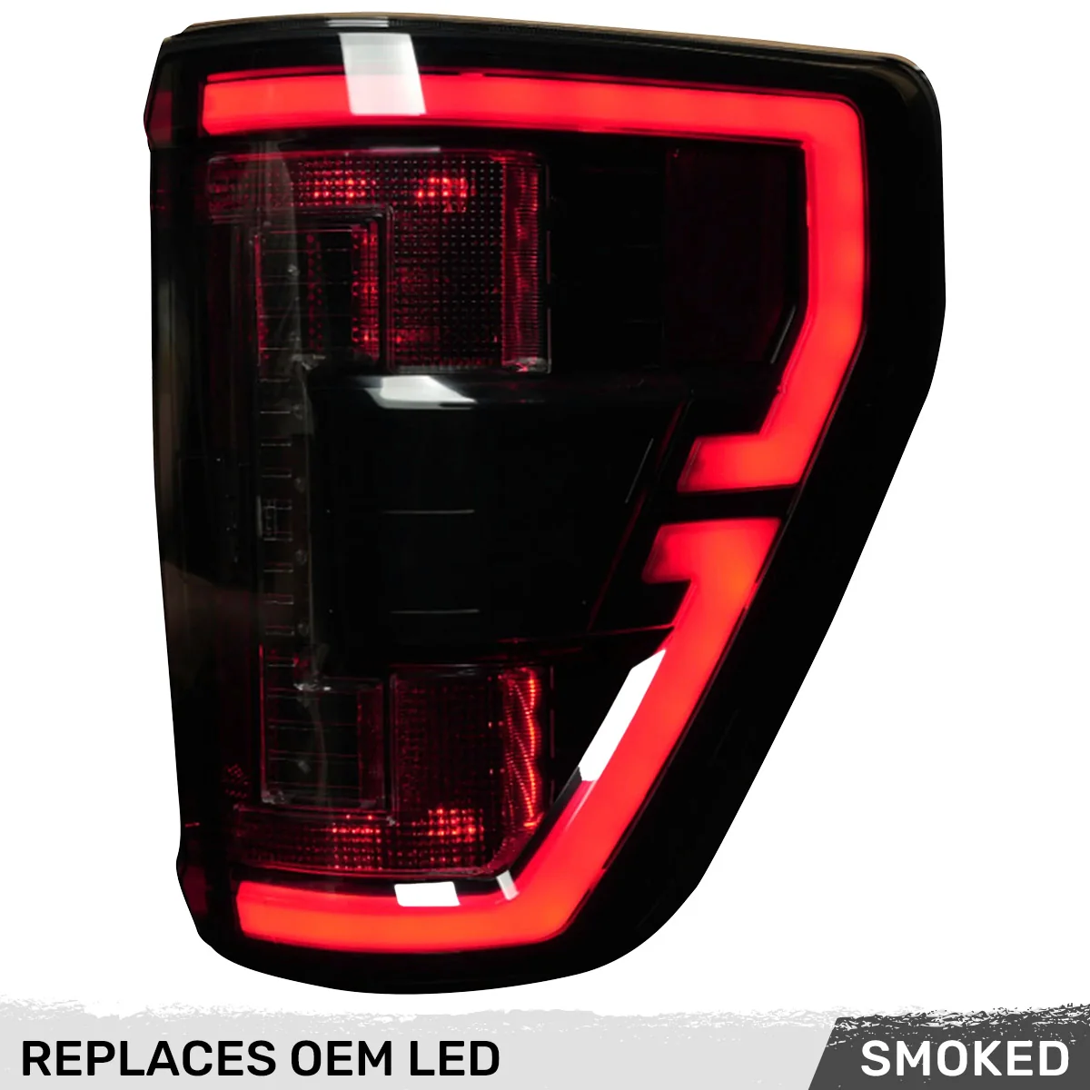 Ford F150 & Raptor 21-23 Ultra Bright OLED Tail Lights w/ Startup Light Sequence  (Replaces Factory LED Tail Lights w/ BLIS Only) - Multiple Lens - Image 3