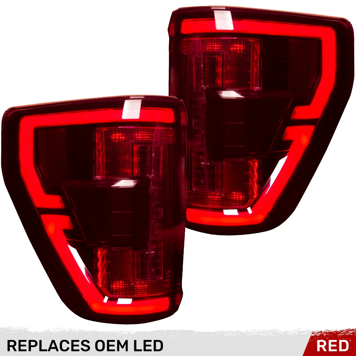 Ford F150 & Raptor 21-23 Ultra Bright OLED Tail Lights w/ Startup Light Sequence  (Replaces Factory LED Tail Lights w/ BLIS Only) - Multiple Lens - Image 50