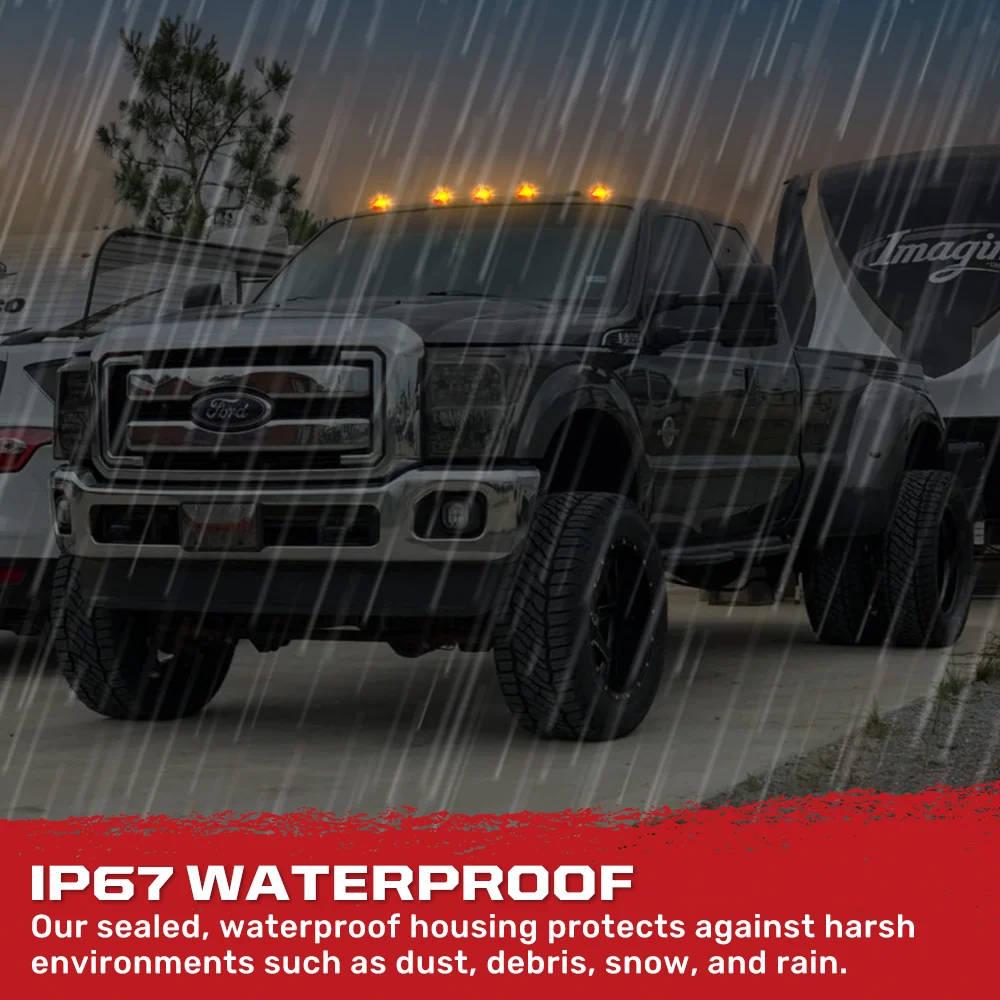 Ford 99-16 Super Duty 5-Pc Cab Roof Lights 2-Way Front & Rear Facing Ultra High-Power LED (ATTN: For Models That DID NOT Come With Factory Cab Lights) - Multiple Options - Image 63