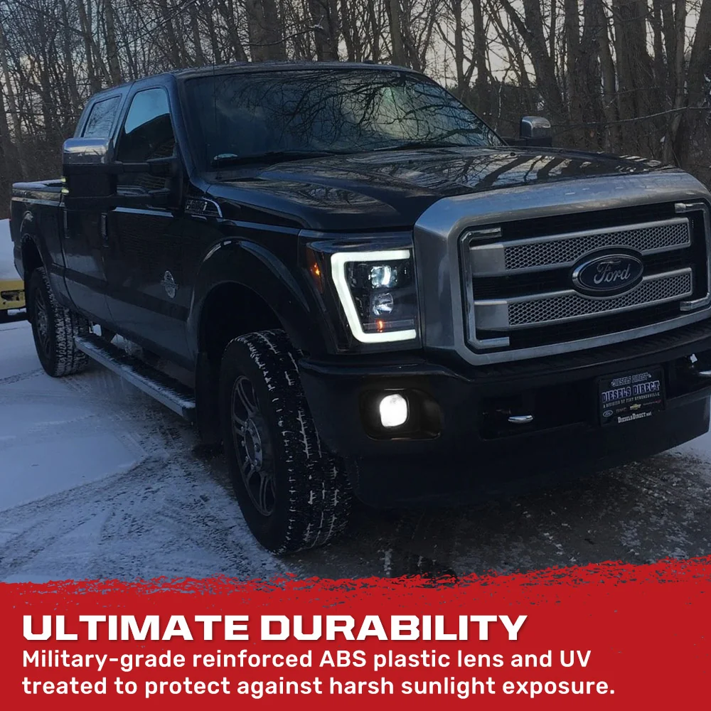 Ford Super Duty 11-16 Projector Headlights OLED Halos, DRL - Multiple Styles - Image 14