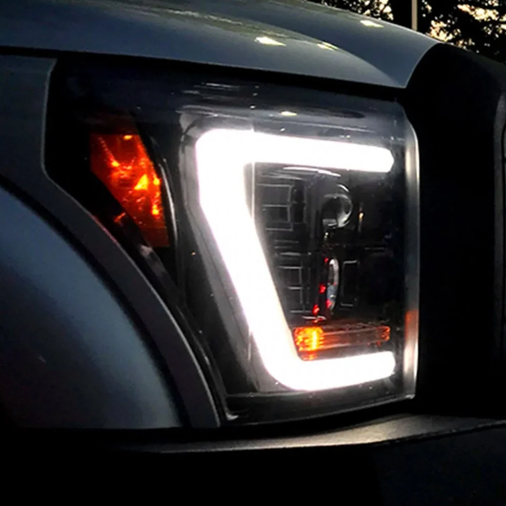 Ford Super Duty 11-16 Projector Headlights OLED Halos, DRL - Multiple Styles - Image 27