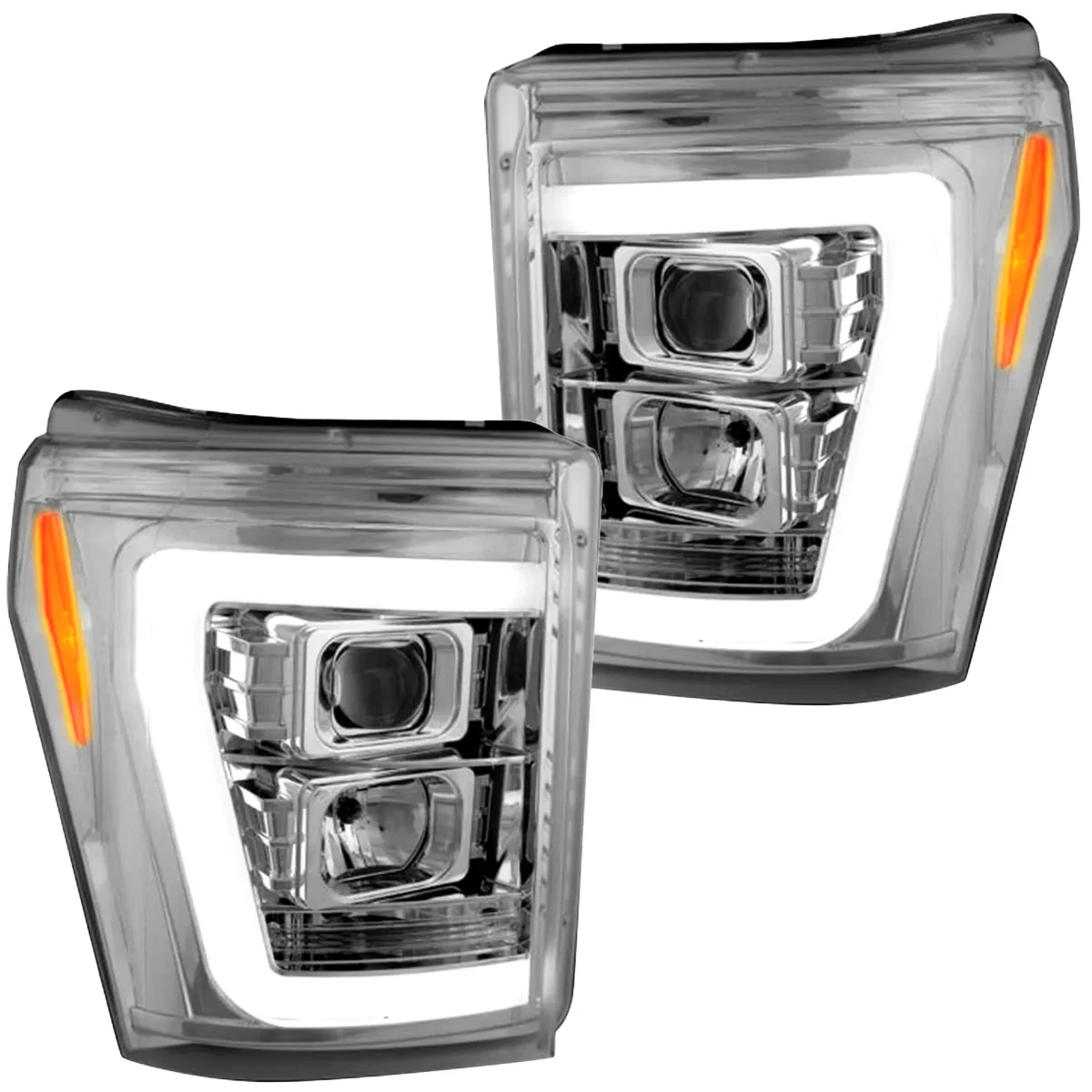 Ford Super Duty 11-16 Projector Headlights OLED Halos, DRL - Multiple Styles - Image 28