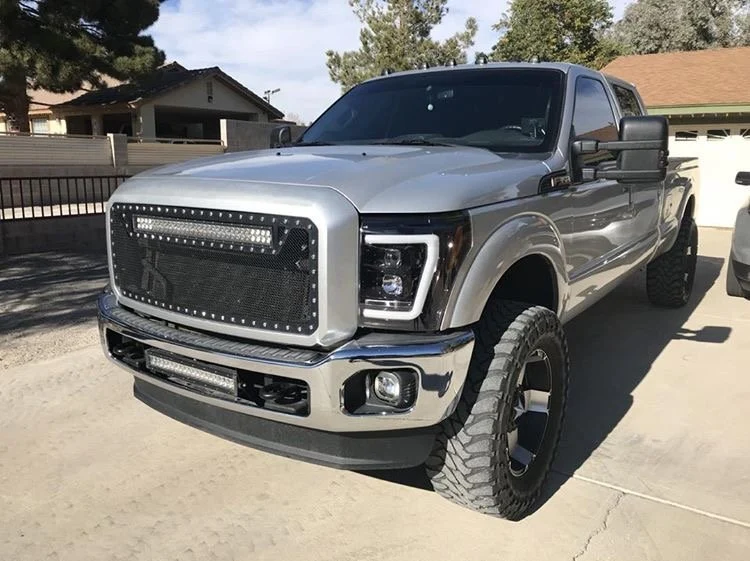 Ford Super Duty 11-16 Projector Headlights OLED Halos, DRL - Multiple Styles - Image 9