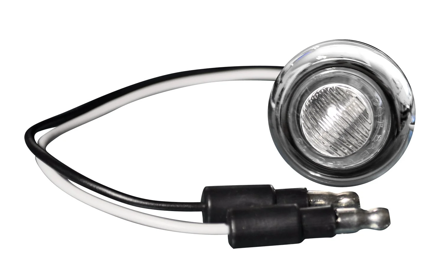 Front Lower Air Dam Light Kit w/ Clear Lens & Chrome Bezel LED Amber