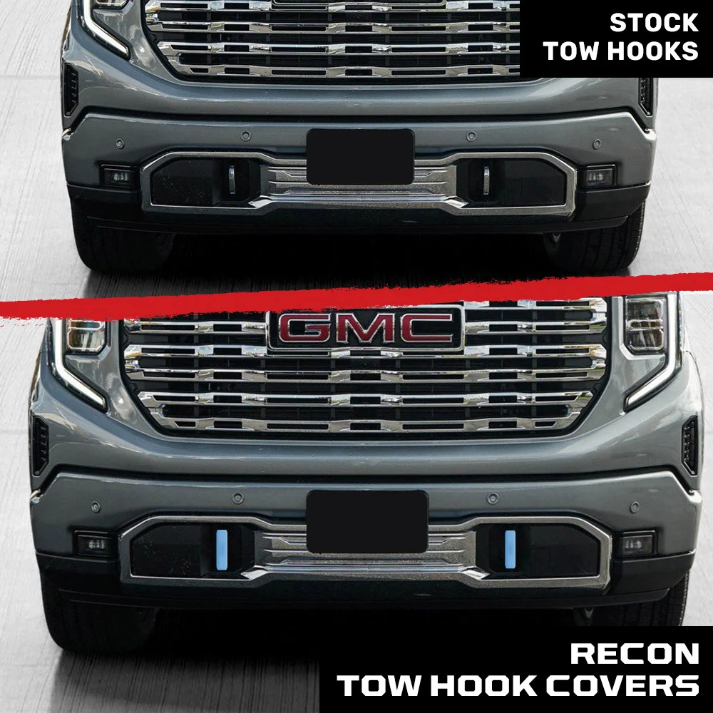 GMC 20-25 Sierra 1500 Tow Hook Covers 2-Piece Set of Silicone Covers Standard & LED Options - Multiple Colors - Image 109