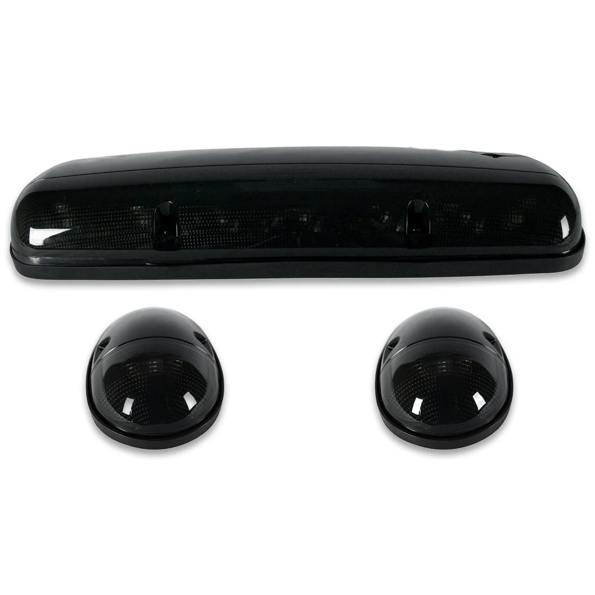 GMC & Chevy 02-07 3-Piece Cab Roof Light Kit Strobe LED White & Amber - Multiple Lens - Image 7