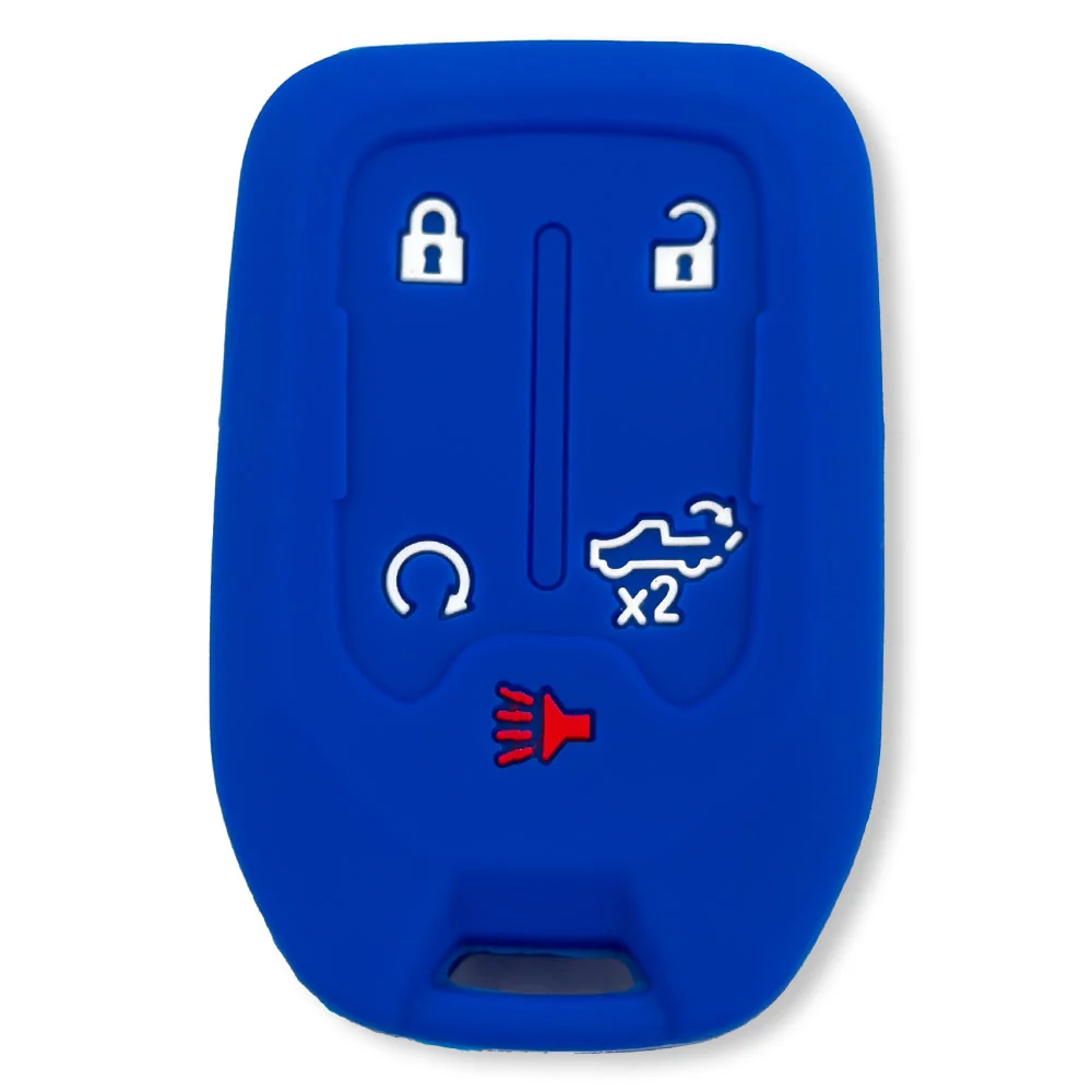 GMC & Chevy 19-21 Sierra & Silverado 1-Piece 100% Silicone Rubber Key Fob Cover - Multiple Colors - Image 15