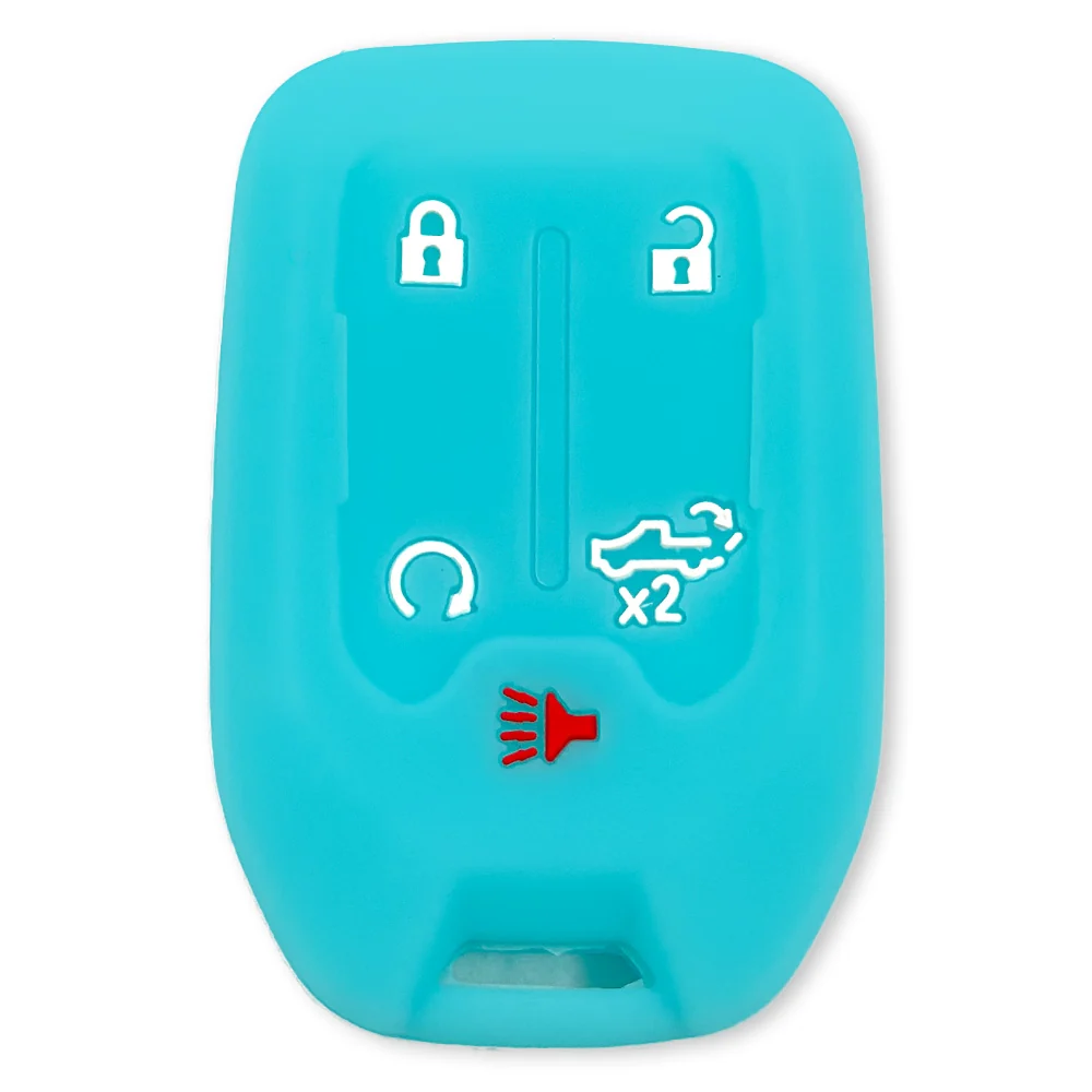 GMC & Chevy 19-21 Sierra & Silverado 1-Piece 100% Silicone Rubber Key Fob Cover - Multiple Colors - Image 74