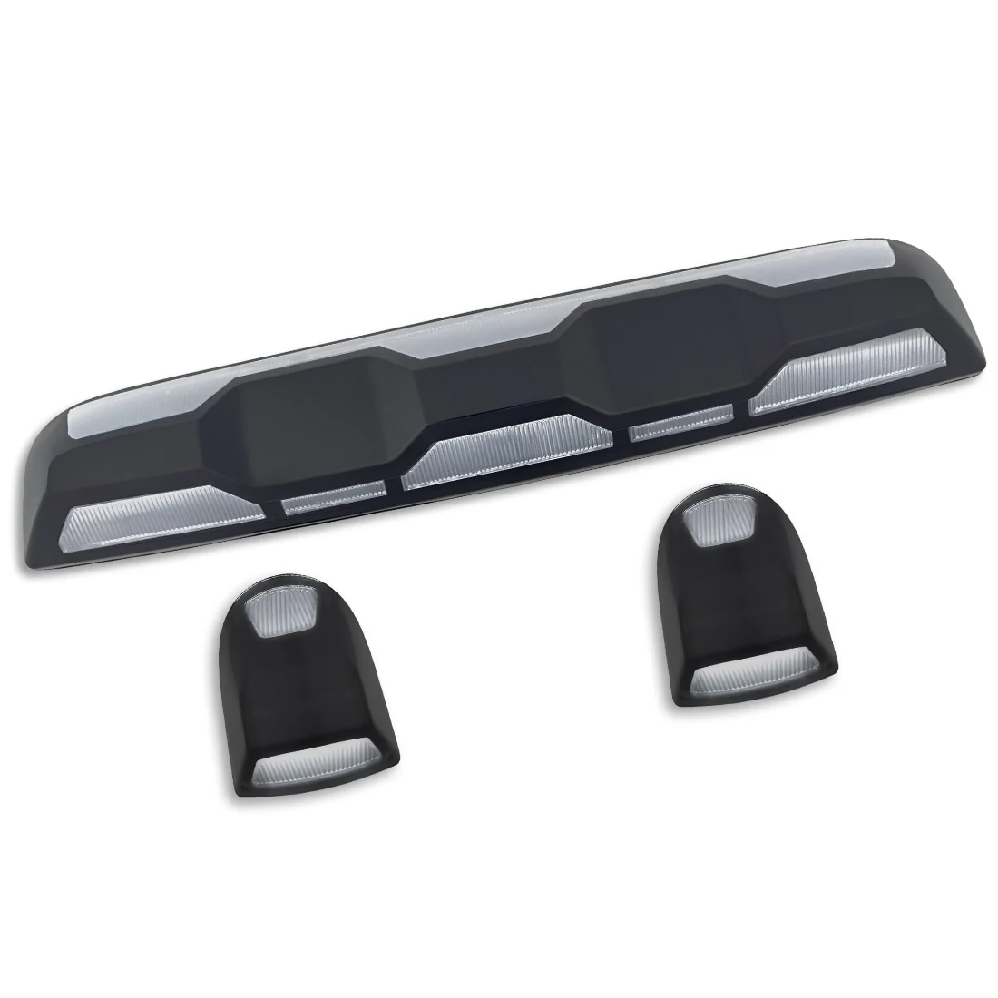GMC & Chevy 20-25 (4th Gen) Heavy-Duty (3-Piece Set) Cab Roof Light Set 2-Way Front & Rear Facing Ultra High-Power White LEDs - (ATTN: This cab light kit replaces Factory/OEM installed cab roof lights) - Multiple Lens - Image 5
