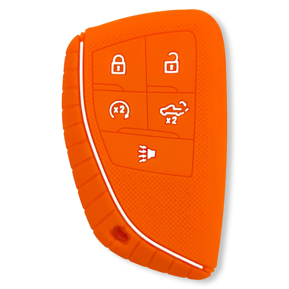 GMC & Chevy 22-25 Sierra & Silverado 1-Piece 100% Silicone Rubber Key Fob Cover - Multiple Colors - Image 15