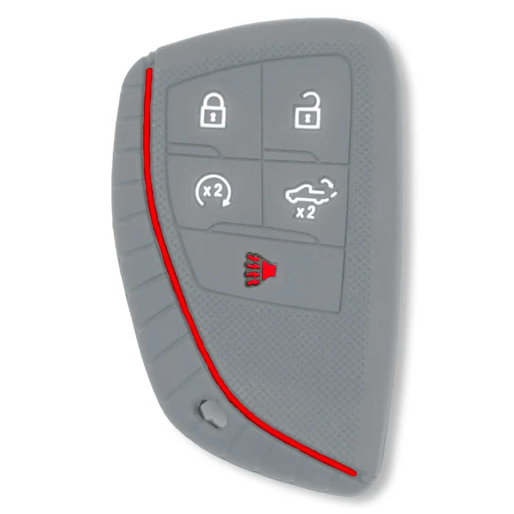 GMC & Chevy 22-25 Sierra & Silverado 1-Piece 100% Silicone Rubber Key Fob Cover - Multiple Colors - Image 28